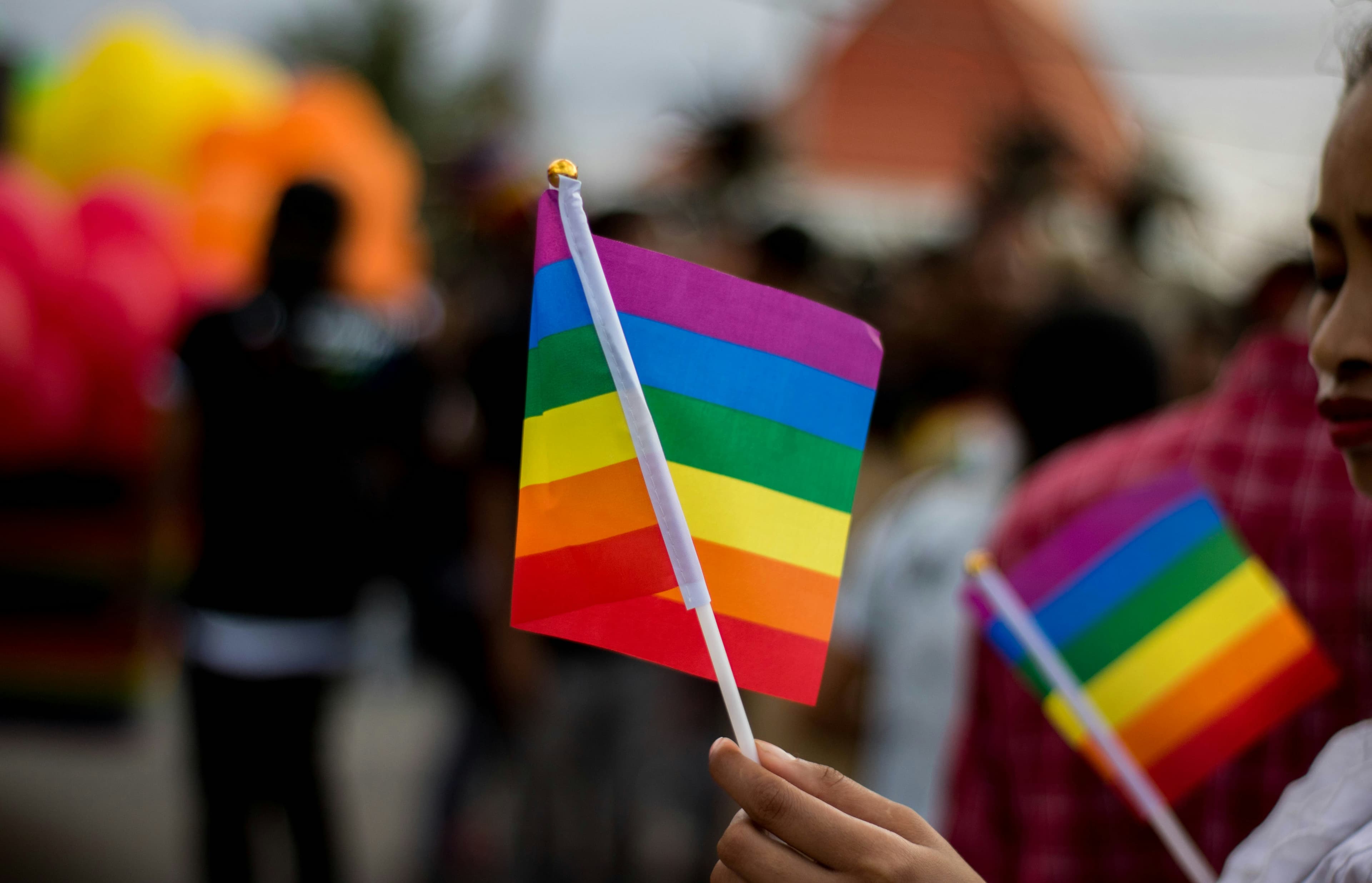 People at a NovaPride event