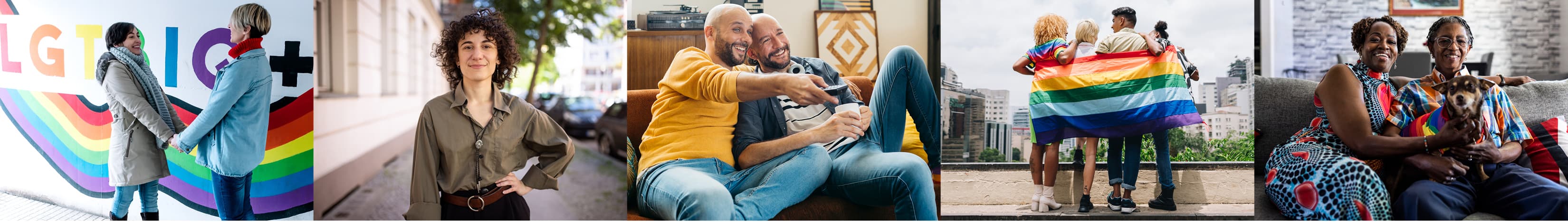 Members of the LGBTQ+ community relaxing together, symbolising inclusion and financial empowerment